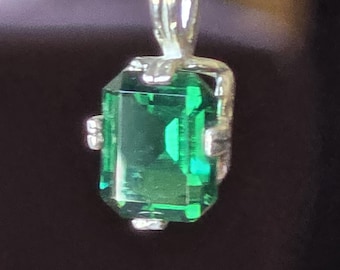 Helenite and Sterling Pendant