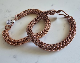 Copper Chainmail Bracelets