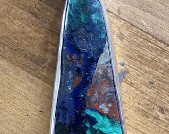Azurite Malachite Pendant