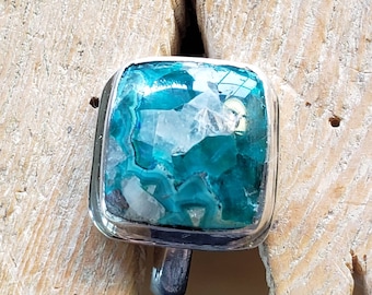 Dioptase Ring size 7 1/2