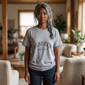 Slacker University T-Shirt | College Logo Tee, Casual Campus Humor