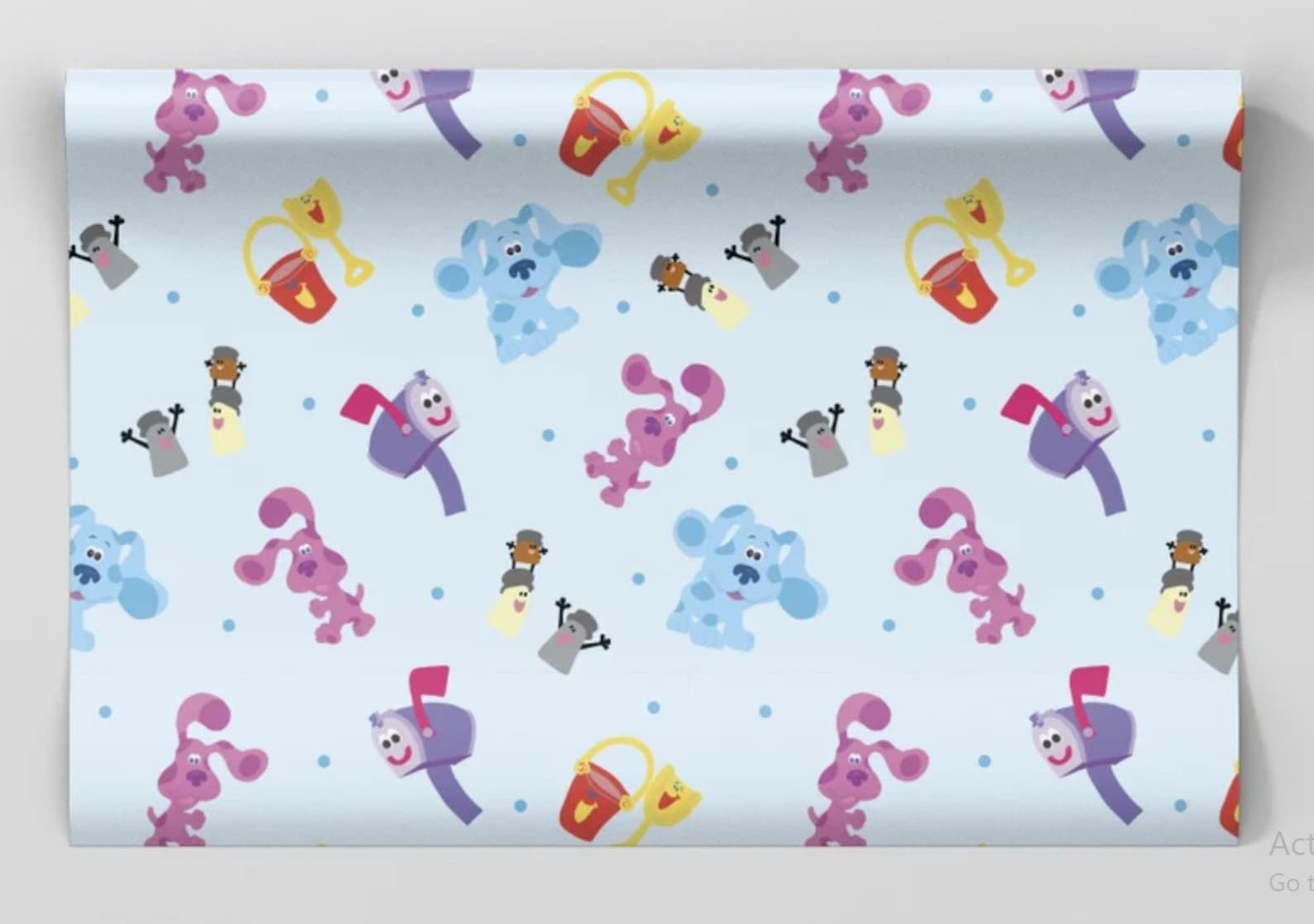 Blues Clues Wrapping Paper Blues Clues Gift Wrap Mr. Salt Etsy