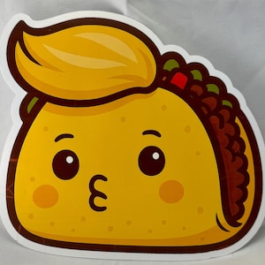 Taco Trump Vinyl Sticker Set – Political Humor Meets Taco Tuesday!