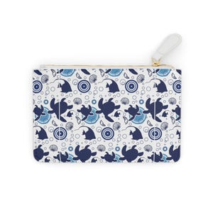 Ocean Vibes Mini Clutch Bag - Ideal for Beach Days, Casual Outings, Travel, or Gifts, Nautical Design, Cute Accessory, Sea Life Style