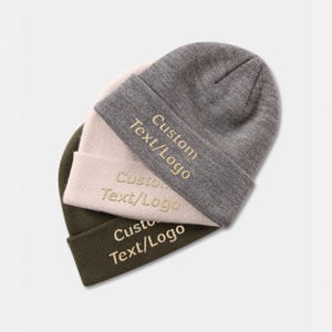 Custom Embroidered Beanie, Personalized Cap, Create Your own Embroidered Cap, Custom Embroidered Logo, Unisex Hats, Custom Gift