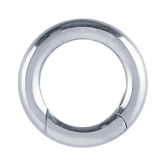 Sterling Round Circle Hinged Hook Clasp