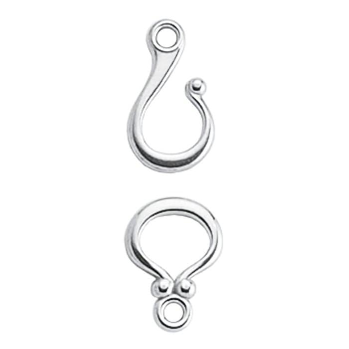 Argentium Silver Hook and Eye Clasp