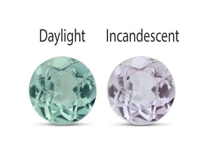 Round Natural Alexandrite, A-Grade, 3 sizes available