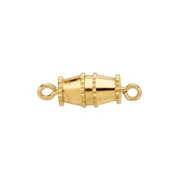 Sterling Silver 9.5x5.4 mm Barrel Clasp also available in gold plated