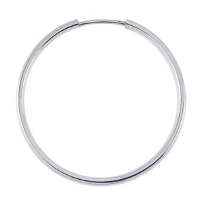 Sterling Silver 1.3mm Tubing Endless Hoop Earrings available in diff. sizes