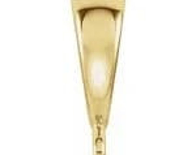 14k yellow 7x4.5 mm id tapered bail, available also in white gold