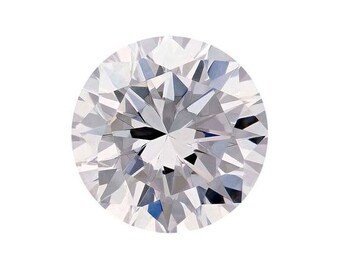 CZ  Round Machine-Cut Faceted Gemstone, choose your size