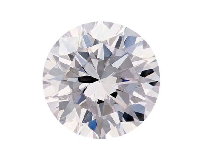 CZ  Round Machine-Cut Faceted Gemstone, choose your size