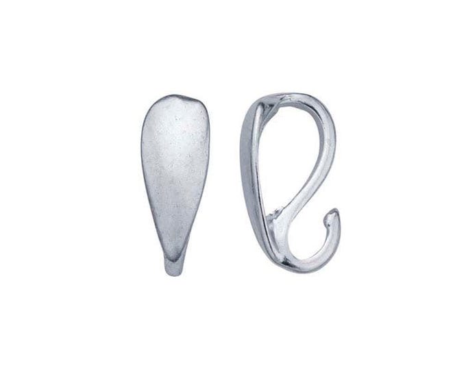 Sterling Silver Teardrop Bail with Hidden Loop