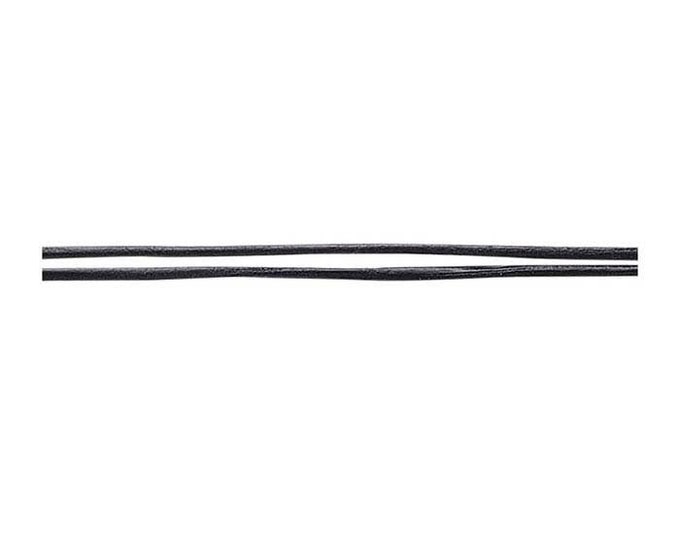 Black Leather 2mm Round Cord, 10 meters