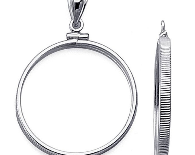 925 sterling silver or gold filled plain coin mounting, choose with or w/o bail, choose your US coin