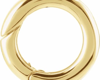 Versatile 10K Yellow Gold Charm Bail in 2 Sizes - Perfect for DIY Jewelry