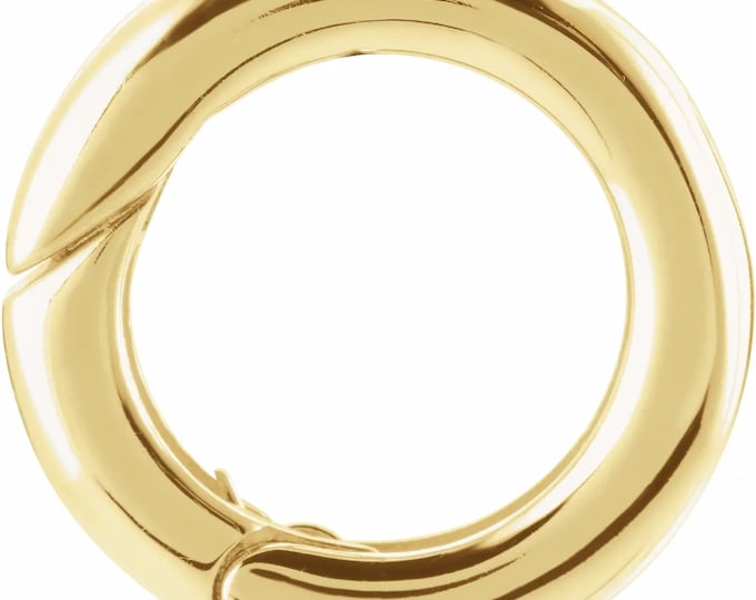 Versatile 10K Yellow Gold Charm Bail in 2 Sizes - Perfect for DIY Jewelry