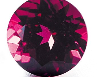 Rhodolite Garnet Round Faceted Gemstone, AA-Grade, choose your size