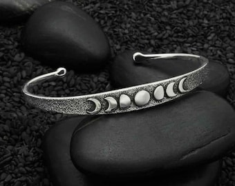 Sterling Silver Moon Phase Bracelet