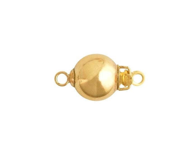 14/20 Yellow Gold-Filled Bead Safety Clasp