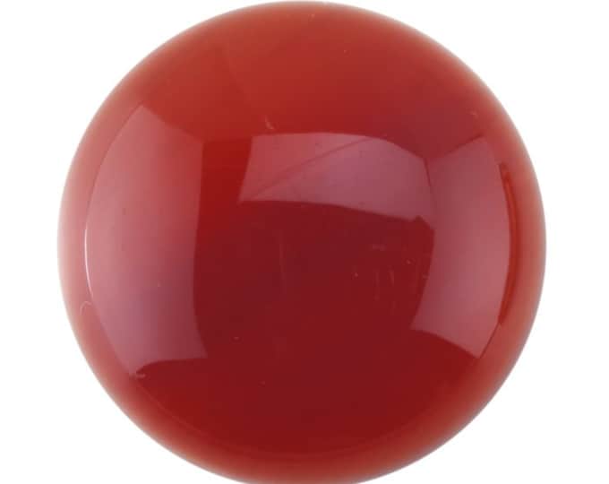 Round Carnelian Cabochon from 4 mm to 20 mm in size
