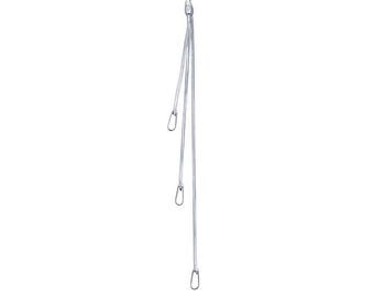 Sterling Silver 3-Strand Component with Closed Rings