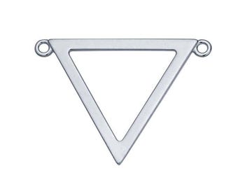Sterling Silver Open Triangle Festoon Pendant