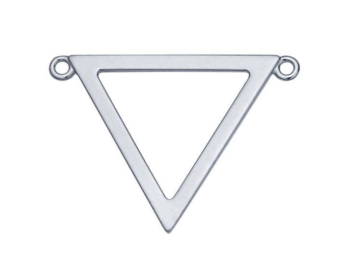 Sterling Silver Open Triangle Festoon Pendant