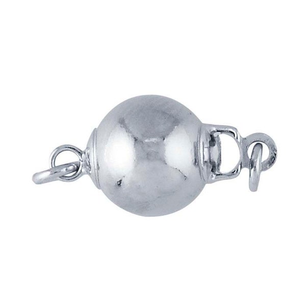 Fermoir de sécurité en perles en argent sterling, argent sterling 925, fermoir à 1 rang pour perles,