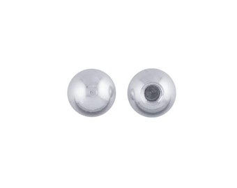 Sterling silver threaded end cap for frolic cuff bracelet