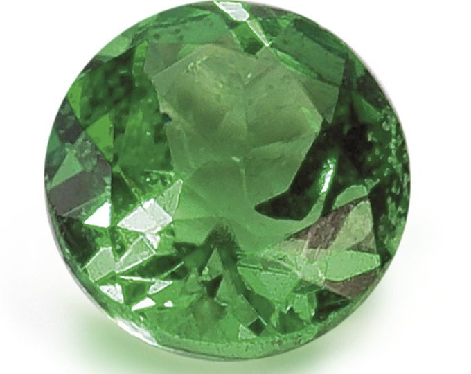 Round  Tsavorite Garnet Faceted Stone, AAA-Grade, select your size