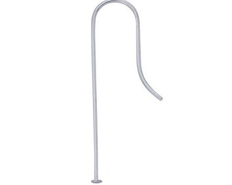 Sterling Silver Ear Wire with Head Pin End, sold in pair