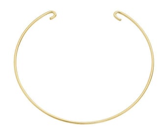 Double-Hook Bangle Bracelet Component in Gold Filled or 925 Sterling Silver