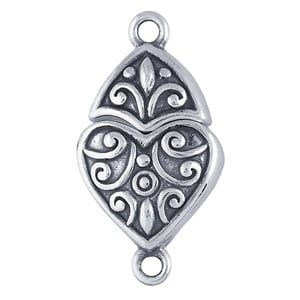 Sterling Silver Fancy Heart Magnetic Clasp