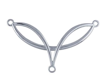 Sterling Silver Overlap Festoon Pendant