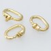 Jump Ring, 14K Yellow Gold 4.6 x 1.8mm Link Lock Jump Ring 