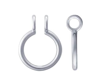 Sterling silver ring keeper pendant