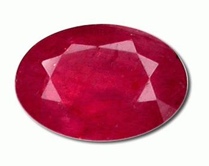 1.75 ct. Oval Raspberry Red Ruby 8x6mm size in A Grade