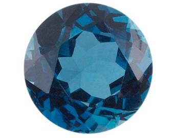 round London blue topaz stone, aa-grade, choose your size