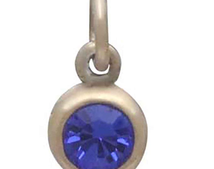 Bronze September Birthstone Charm 11x6mm