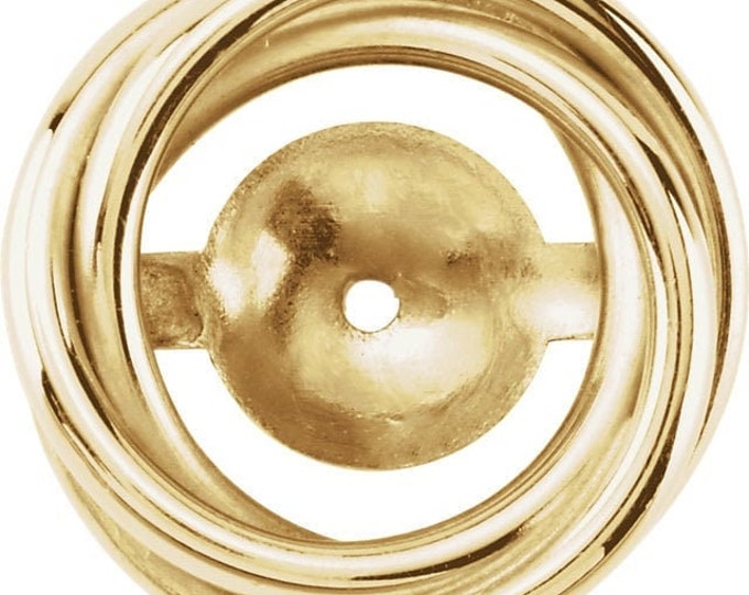 14k yellow earring jackets