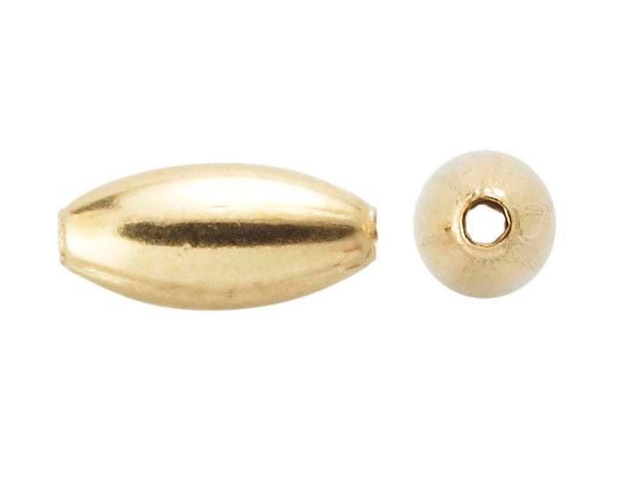 12/20 Yellow Gold-Filled Oval Bead , choose your size, 5x3mm and 7x3mm