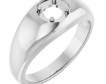 Mens Ring Mounting available in your choice of setting size and metal
