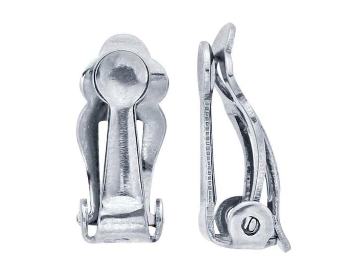 Stainless Steel Clip Earring with Pad