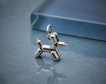 Sterling Silver Balloon Dog Charm