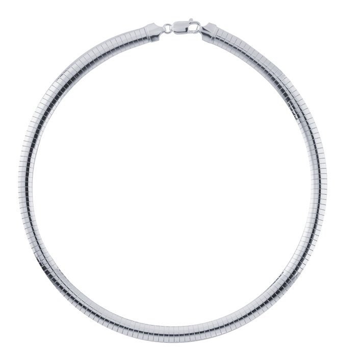 Sterling silver omega necklace outlet 20 inch