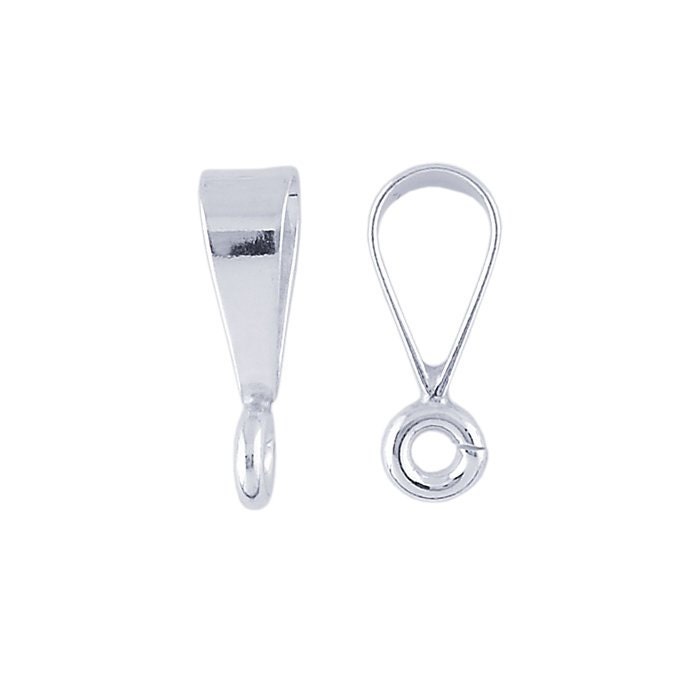 Sterling Silver Pendant Bails with Ring, choose your size