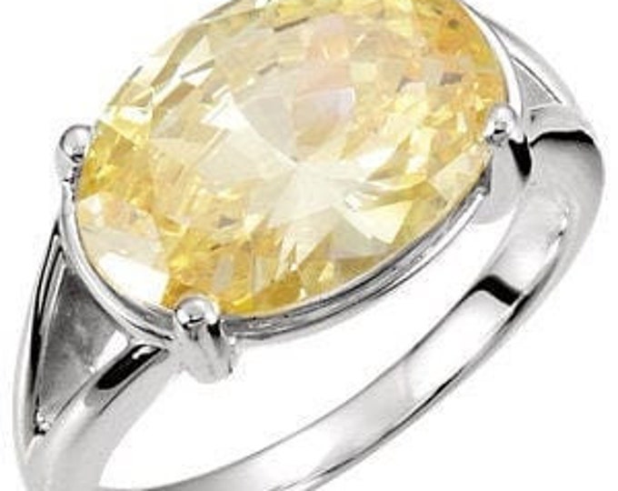 Oval 14x10mm Ring Mounting in Sterling Silver or 10k Yellow Gold