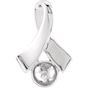 Sterling silver pendant mounting for pearl